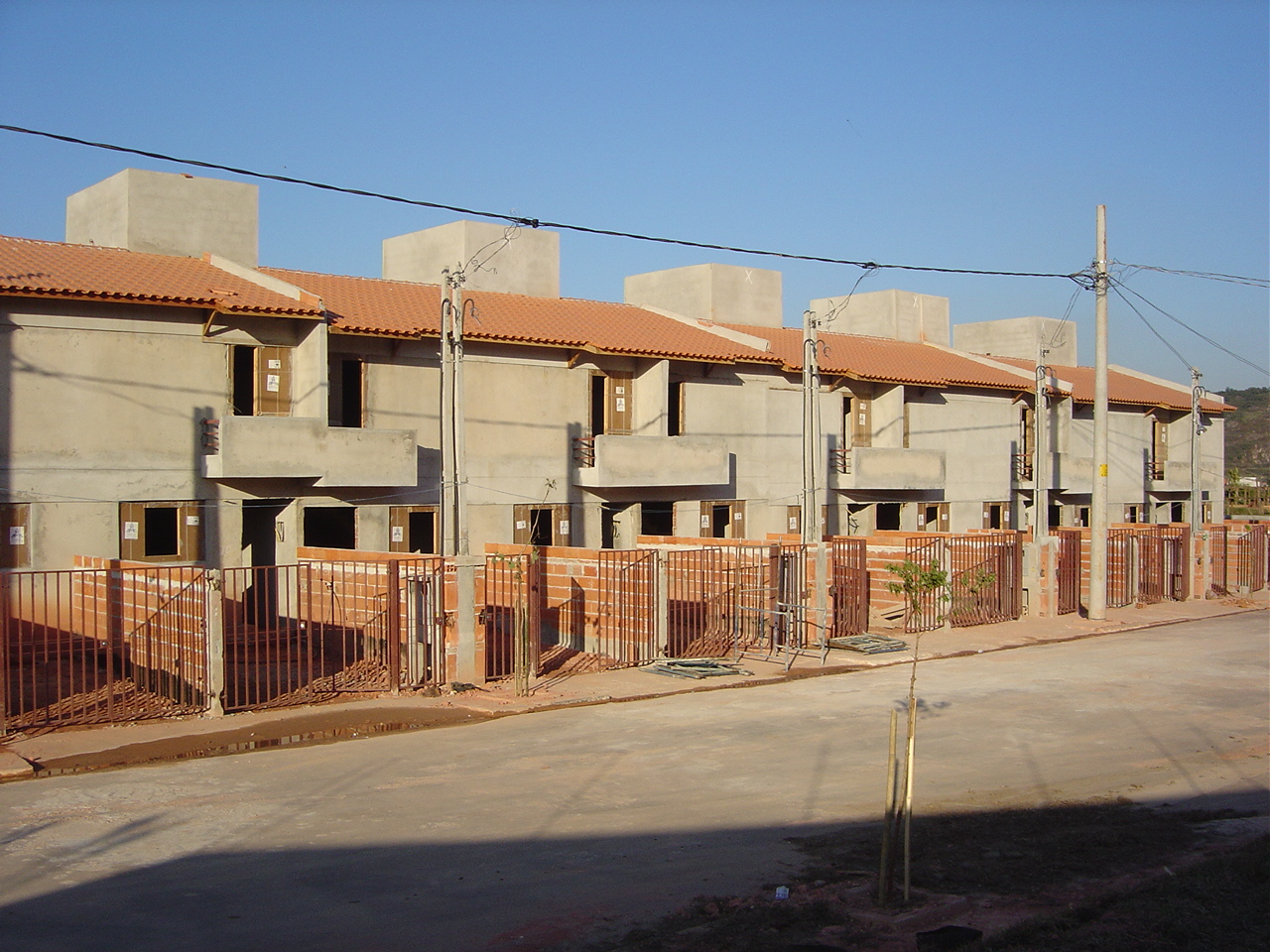 Unidades habitacionais em construção