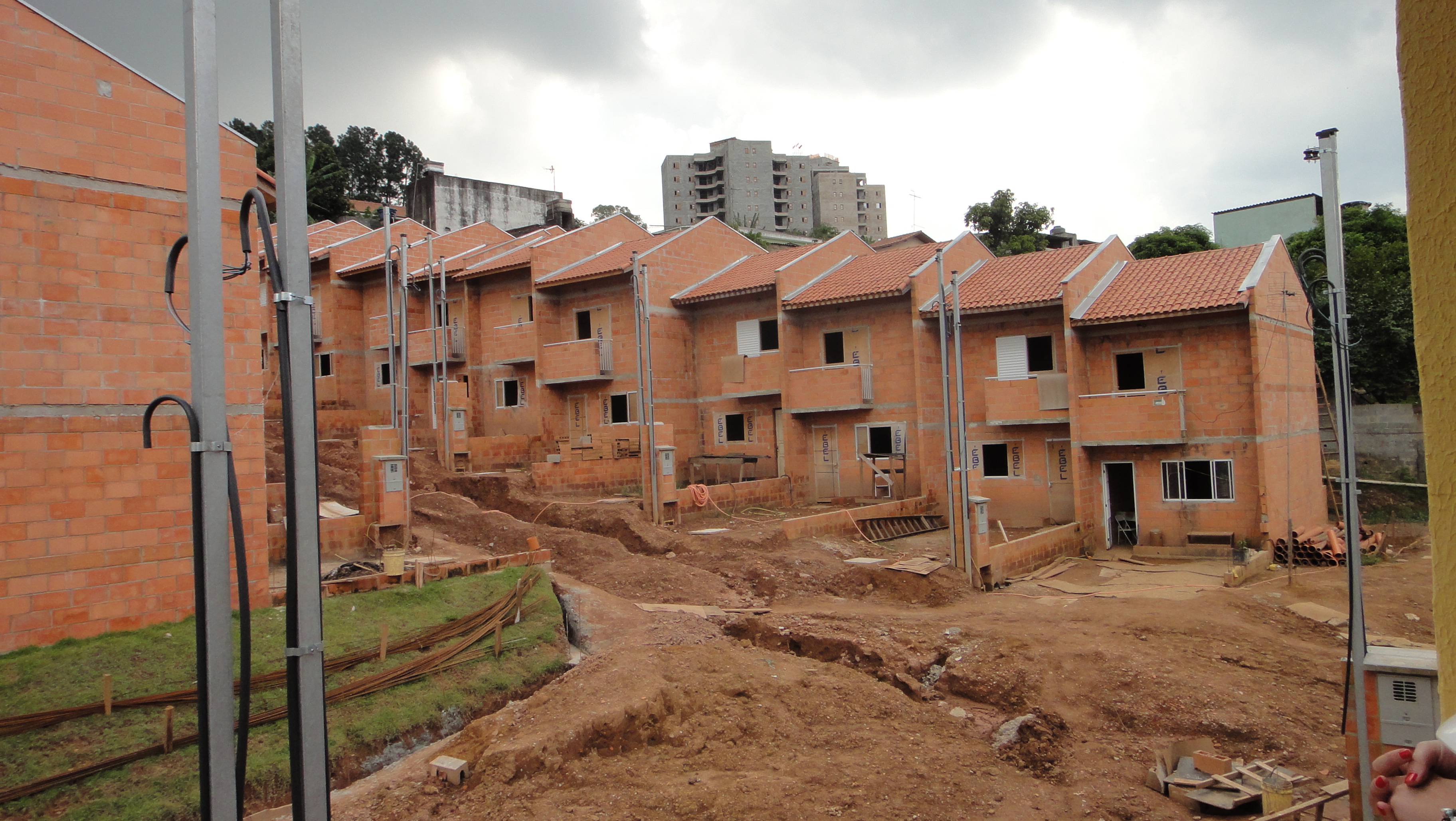 Unidades habitacionais em construção